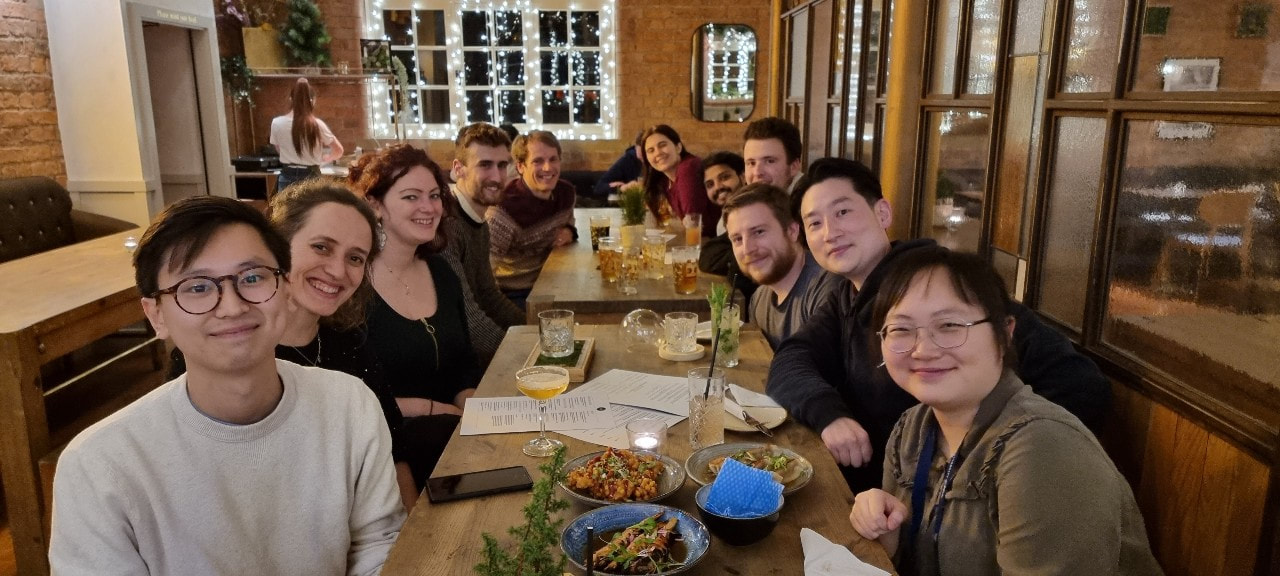 Mackinder Lab at M2 Christmas Meal 2021