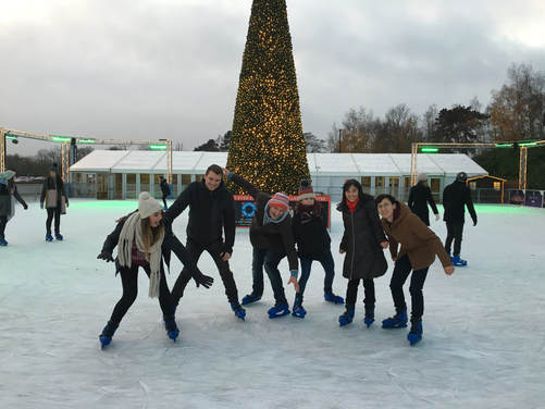 Lab ice skating trip